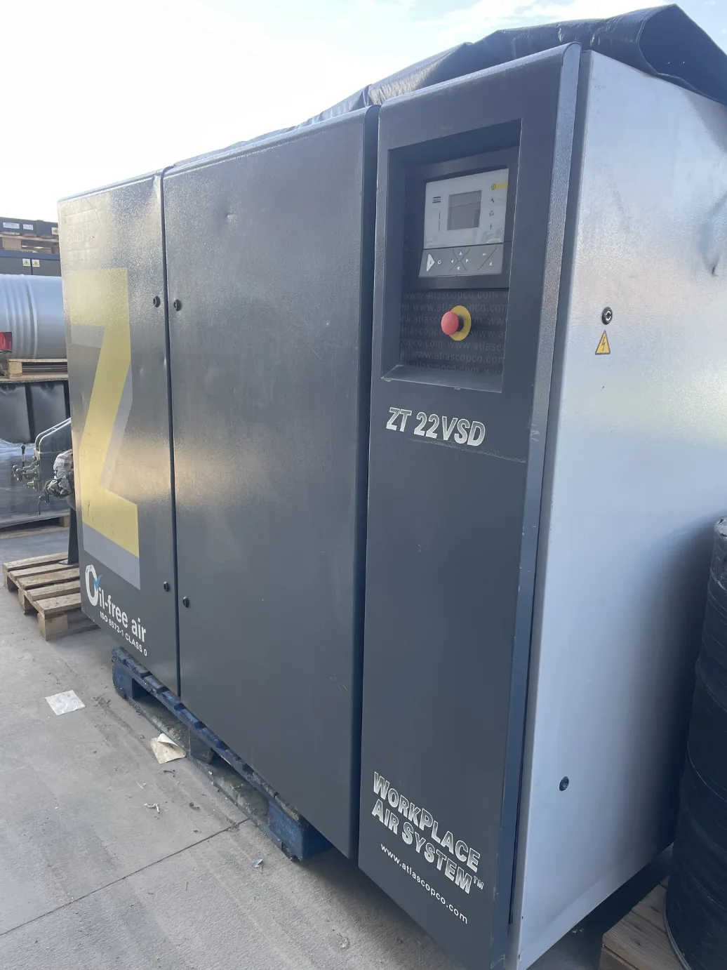 Atlas Copco ZT22-VSD bérelhető ipari kompresszor